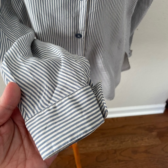 Weekend Max Mara Silk Striped Button Down Shirt - Picture 3 of 10